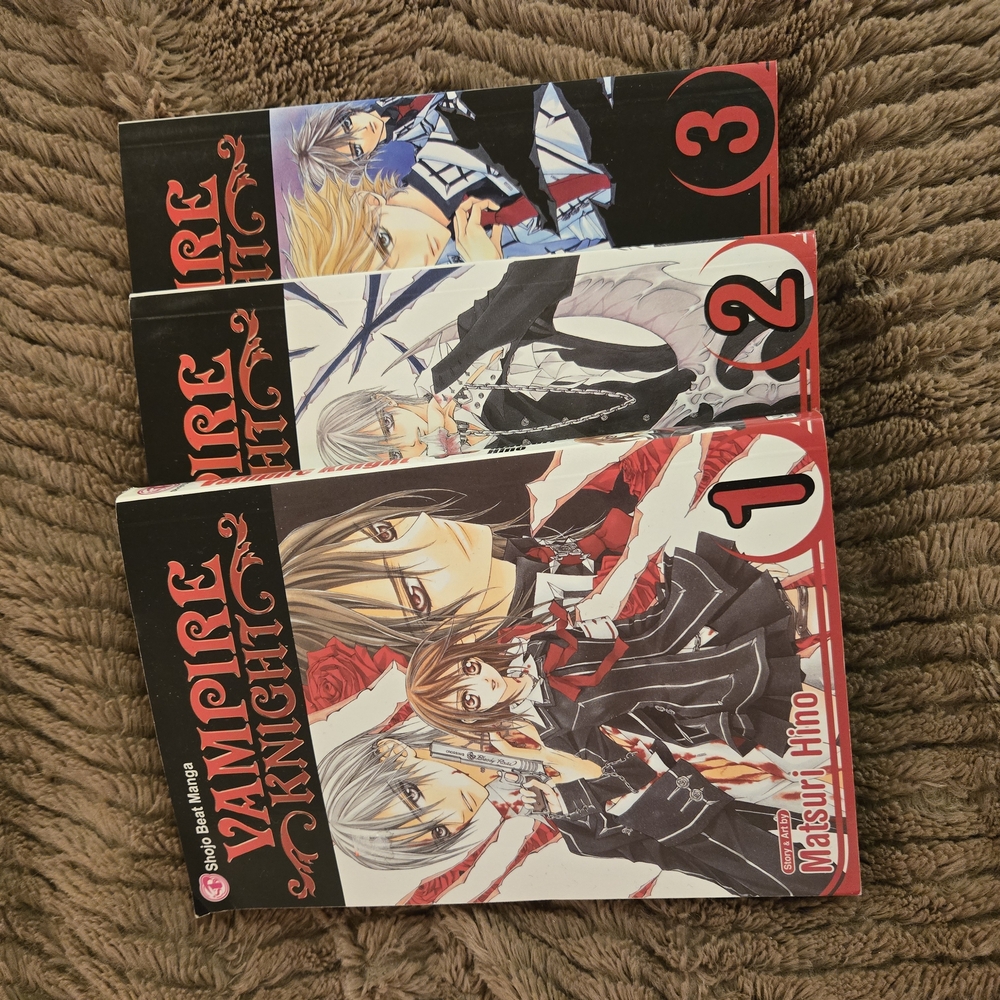 Vampire Knight Manga Volumes 1-3